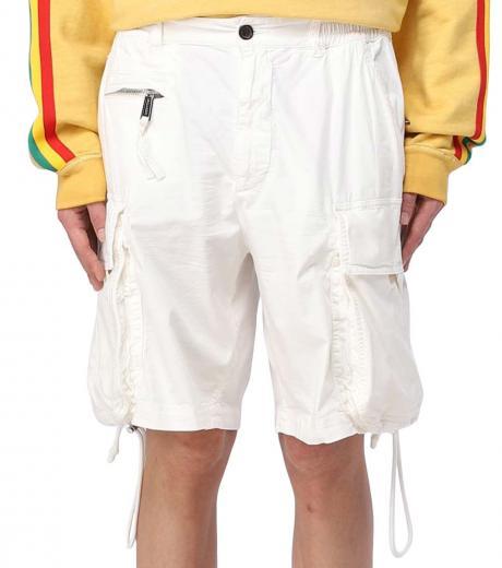 white cargo shorts