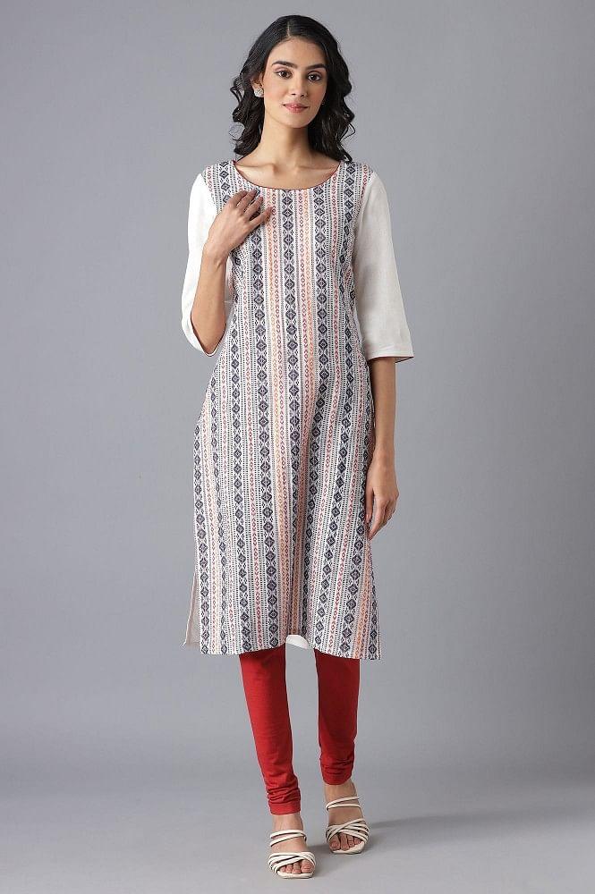 white casual kurta