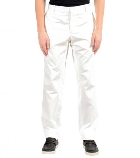 white casual pants