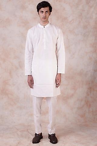 white cotton kurta