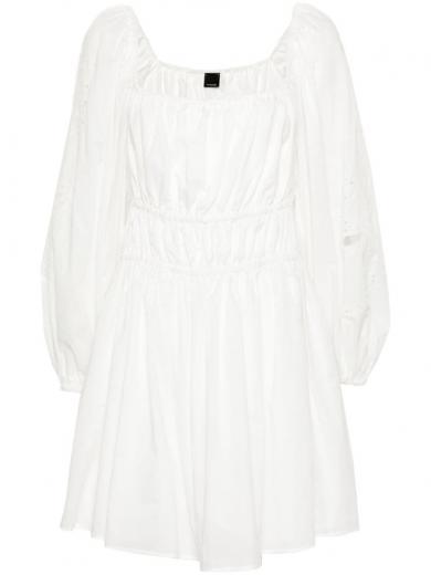 white cotton poplin dress