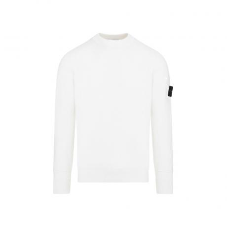 white cotton pullover