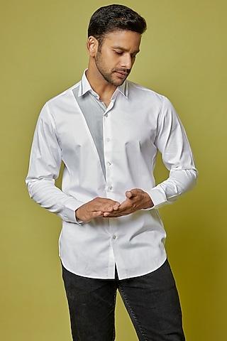 white cotton shirt