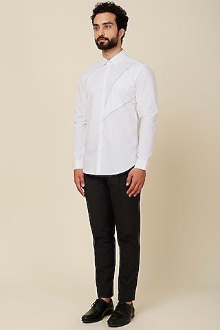 white cotton shirt