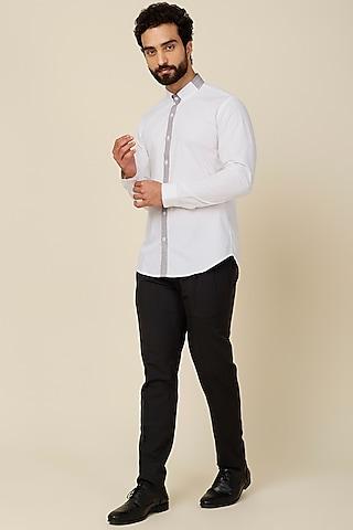 white cotton shirt