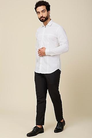 white cotton shirt