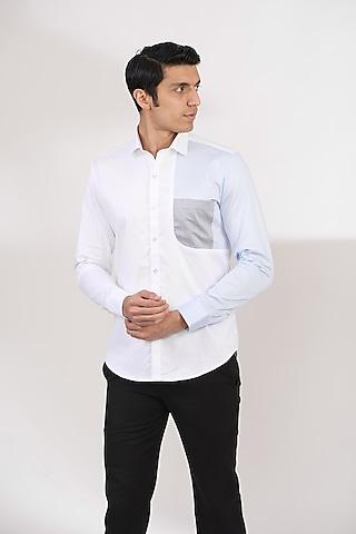 white cotton shirt