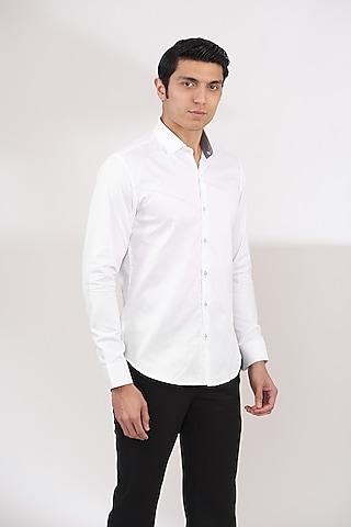 white cotton shirt