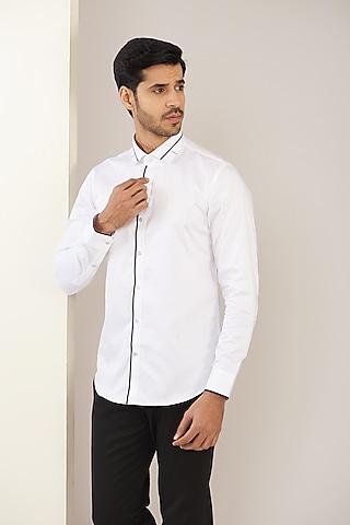 white cotton shirt