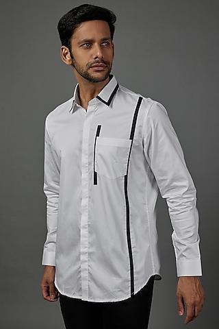 white cotton shirt