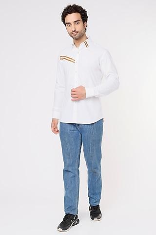 white cotton shirt