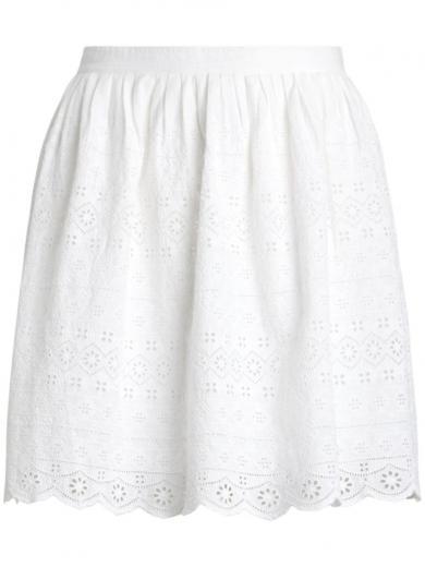 white cotton skirt