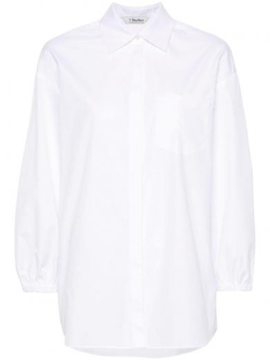 white cotton solid shirt
