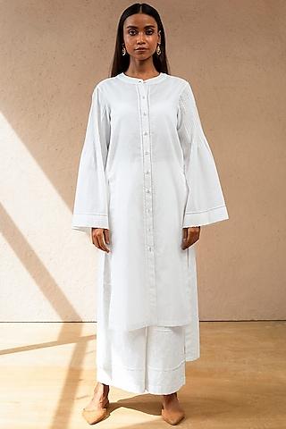 white cotton tunic