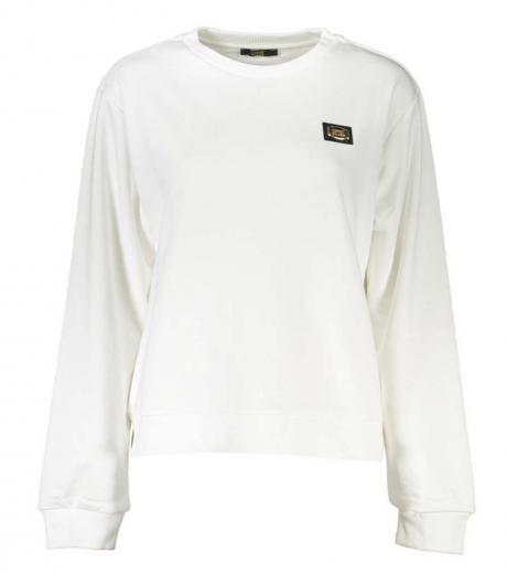 white crewneck long sleeves sweatshirt