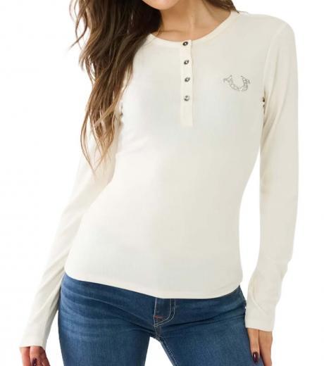 white crystal horseshoe logo top