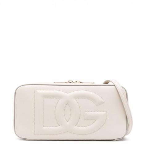 white dg logo small bag