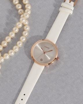 white dial analogue fashion watch for women
