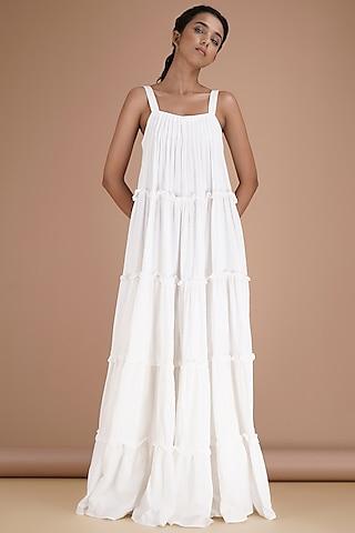 white embroidered maxi dress