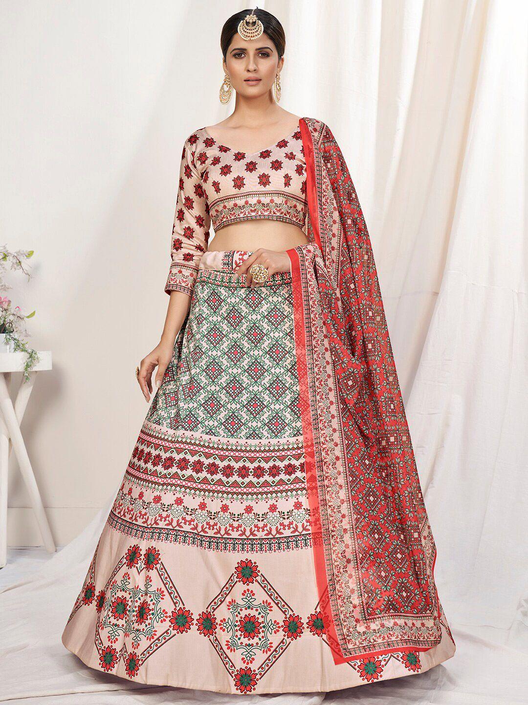 white fire women white lehenga choli