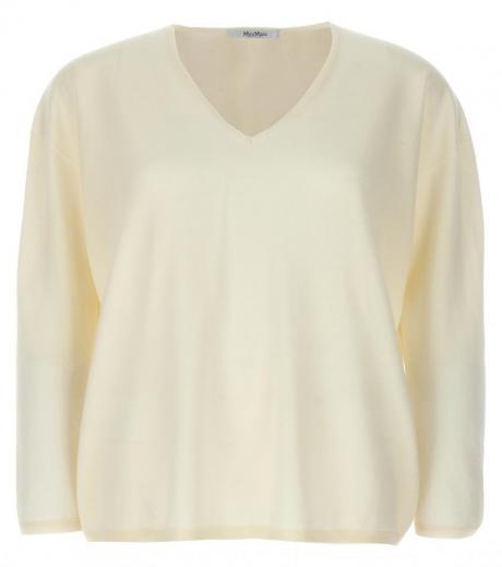 white freccia sweater