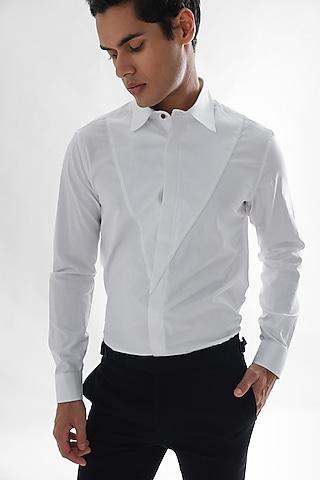 white giza cotton shirt