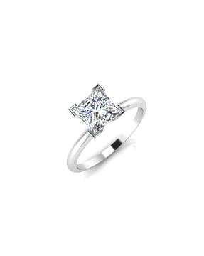 white gold aalap solitaire ring