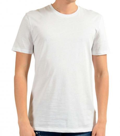white graphic print t-shirt