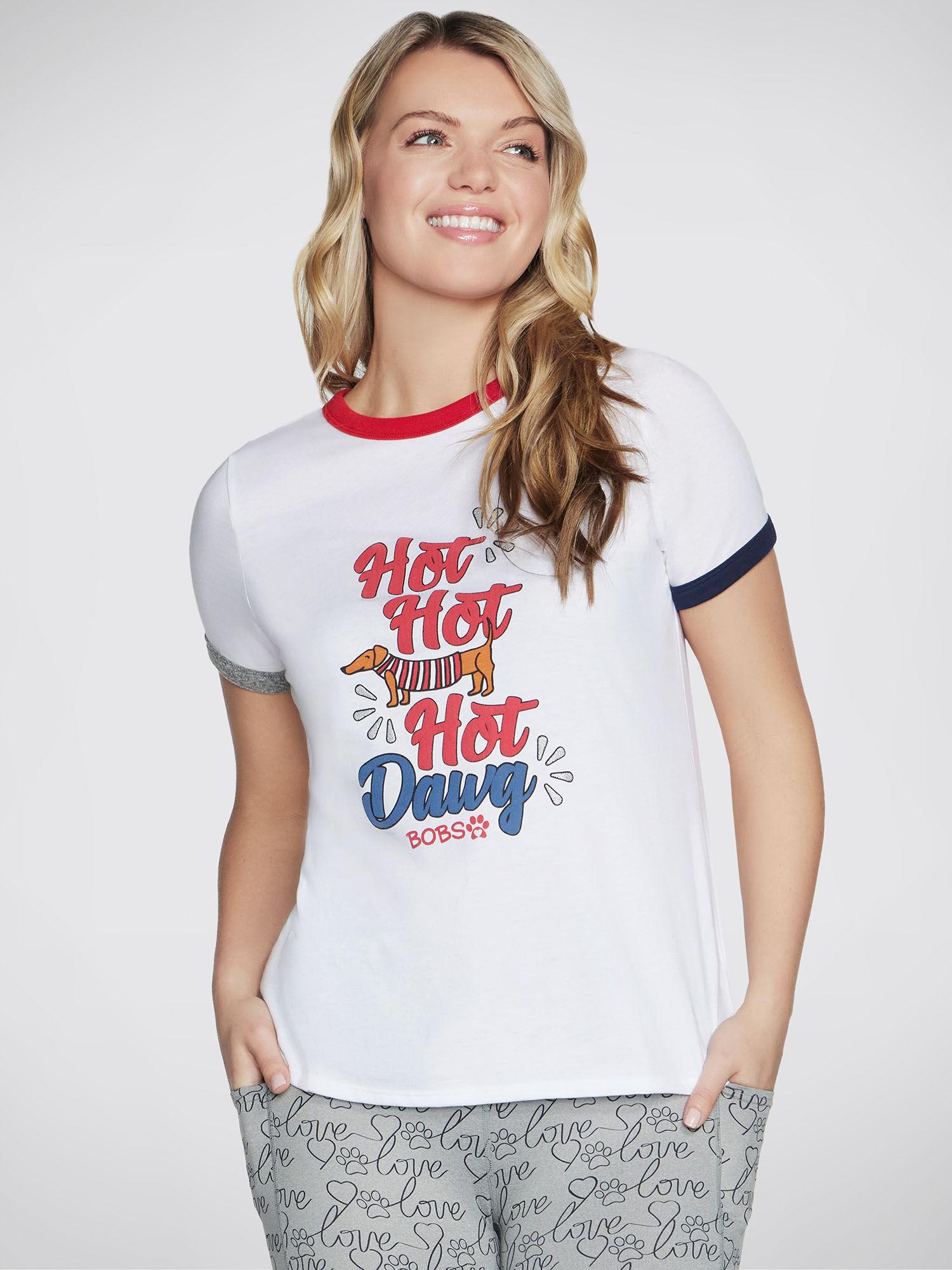 white hot dawg ringer tee