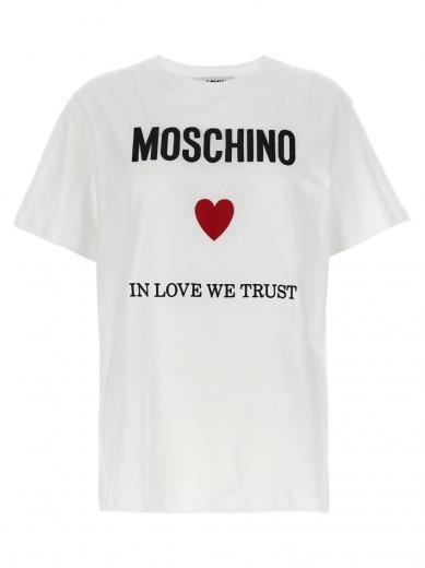 white in love we trust t-shirt