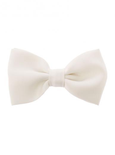 white ivory pre-tied bow tie