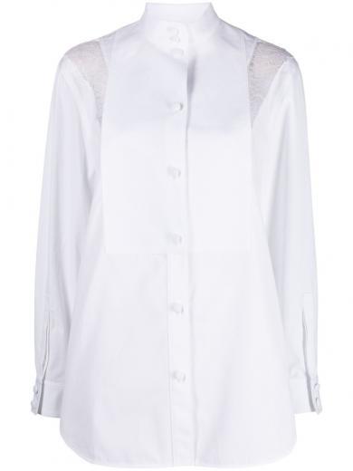 white lace detail shirt