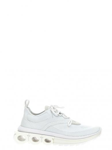 white lace up sneakers