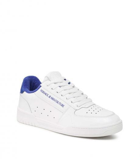 white leather sneakers