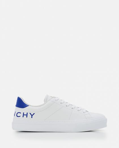 white leather sneakers