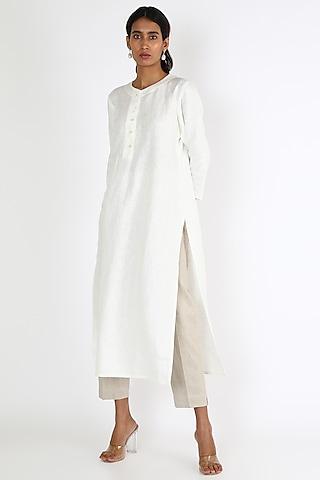 white linen tunic