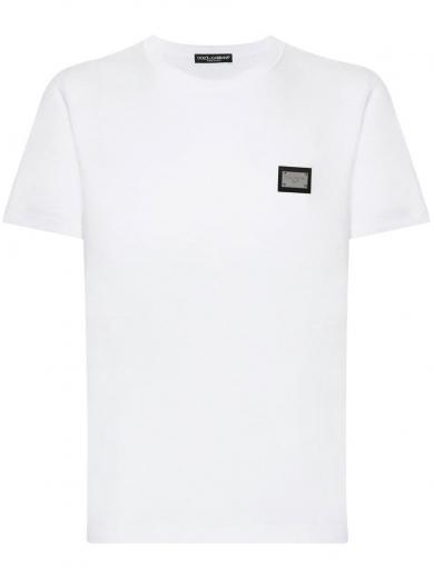 white logo detail t-shirt