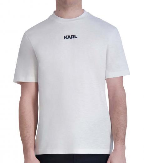 white logo graphic print t-shirt