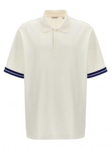 white logo polo