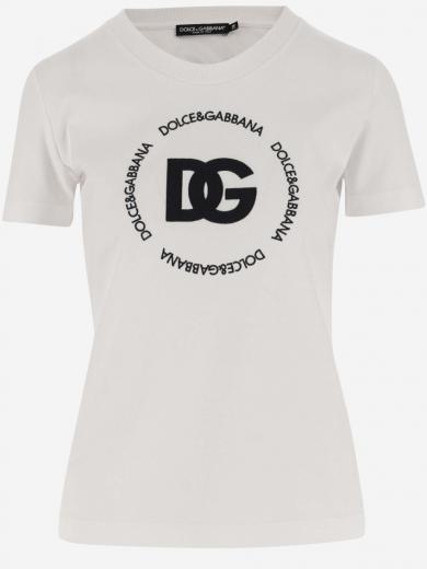 white logo print t-shirt