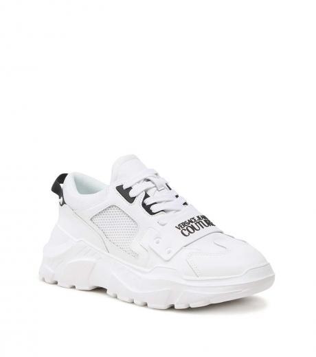 white logo speedtrack sneakers