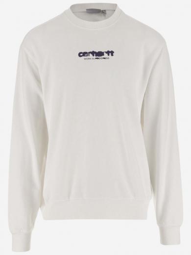 white logo sweatshirt
