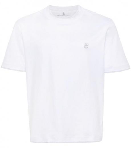 white logo t-shirt