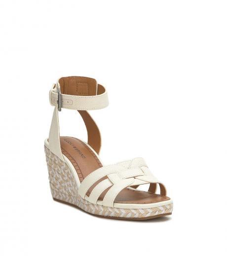 white maleigh platform wedges