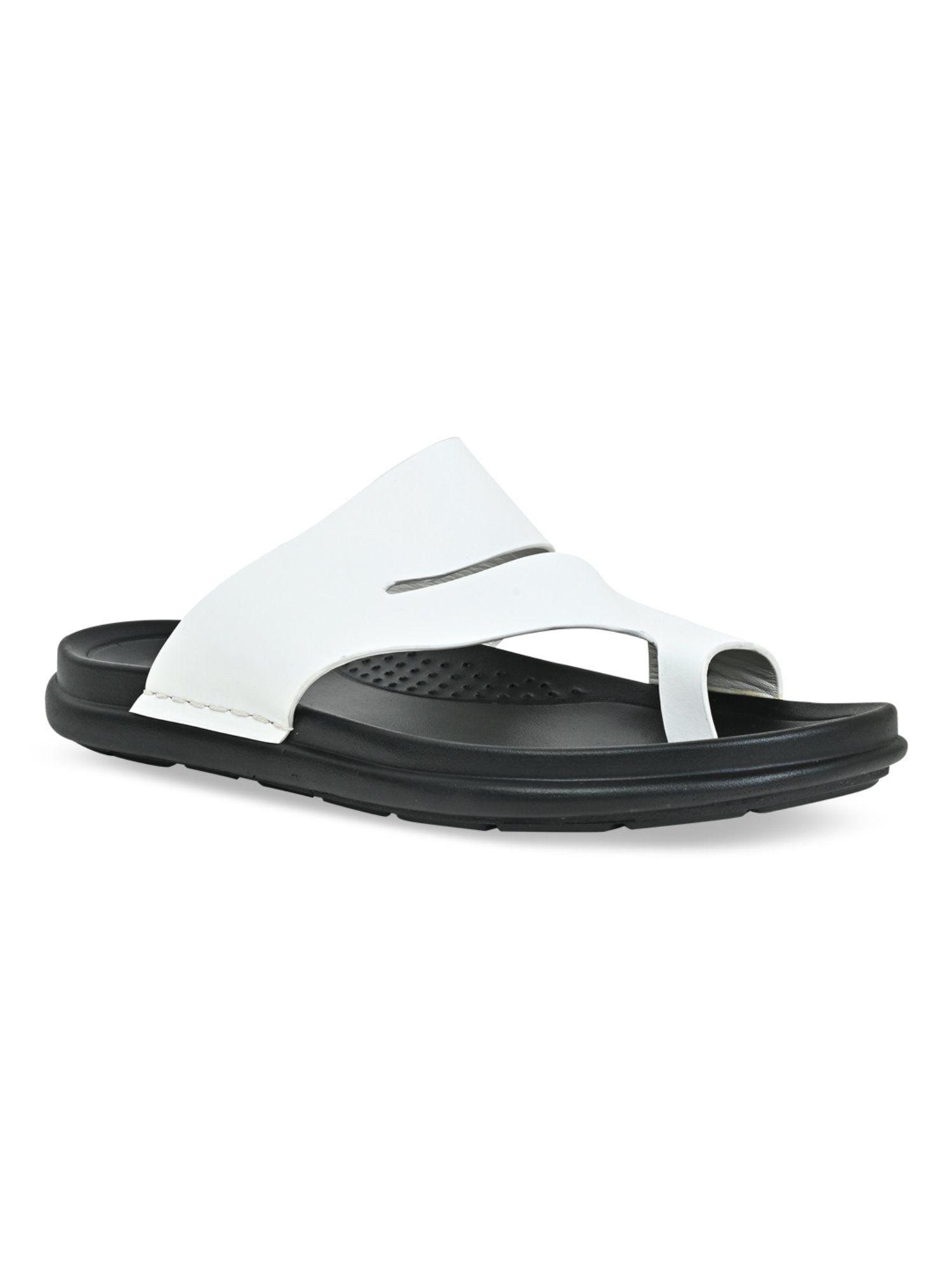 white men casual leather sandals