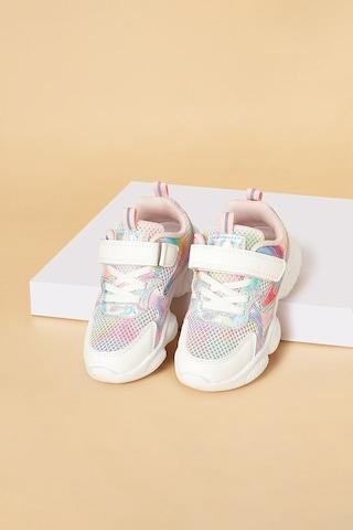 white mesh casual girls sport shoes