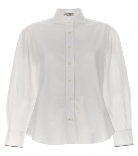 white monile shirt