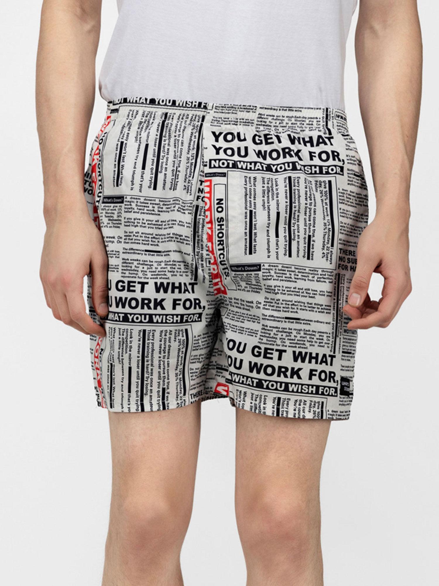 white motivational quotes boxers