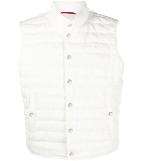 white padded vest