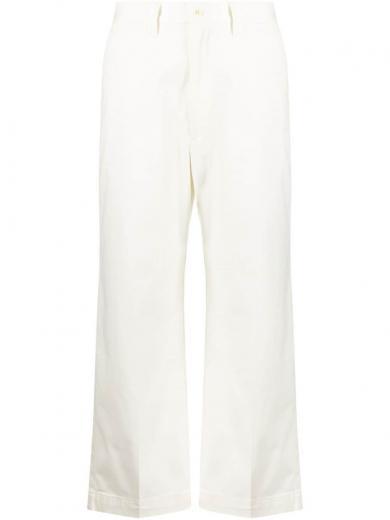 white palazzo trousers